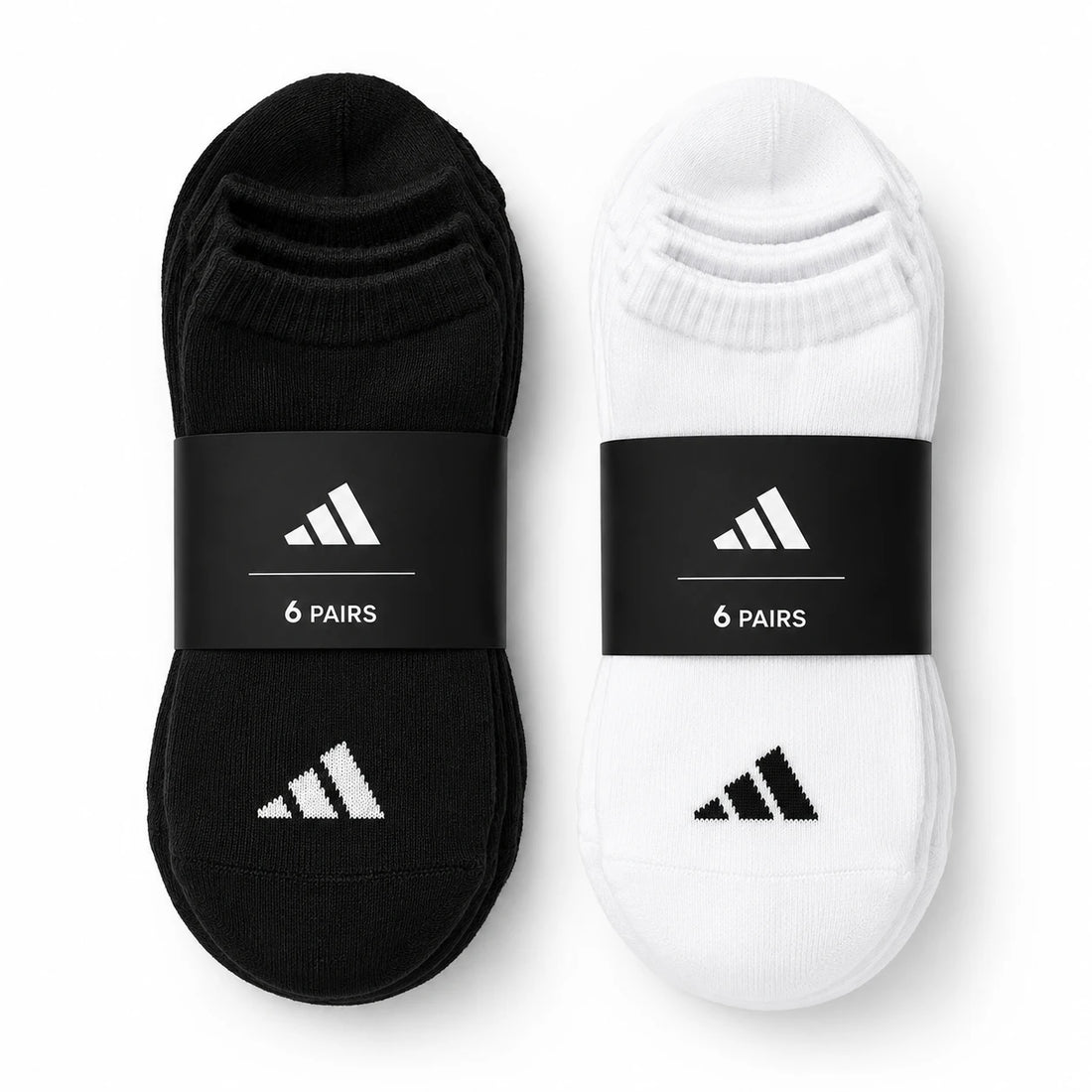 Adidas Socks Pack Ankle Socks 3 Pairs Black White Ankle Socks Set Cotton Sports Casual