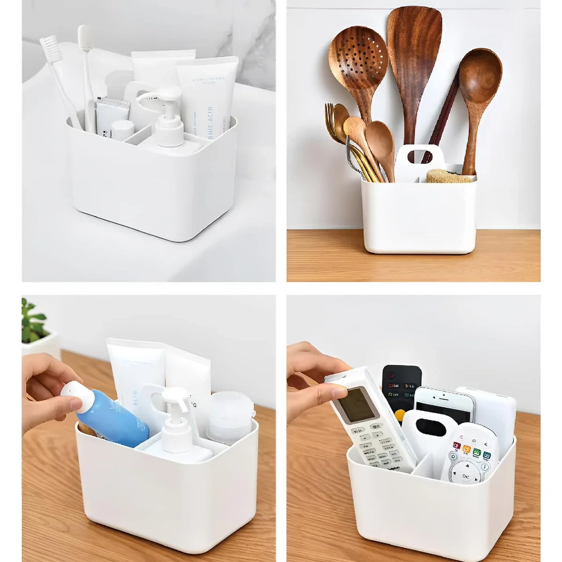 Multi-Purpose Portable Storage Organizer with Handle & Compartments