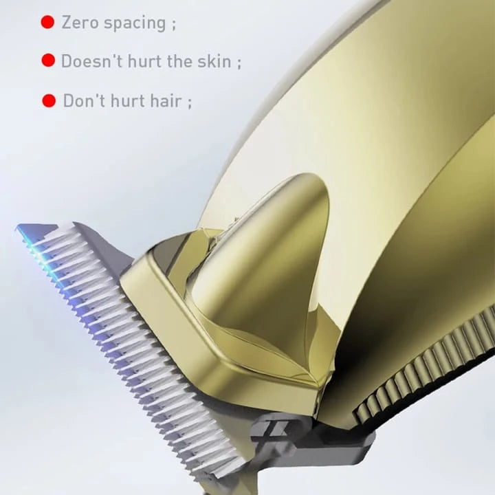Rechargeable Hair Clipper and Trimmer with 1200mAh Lithium Battery and Cutting Attachments