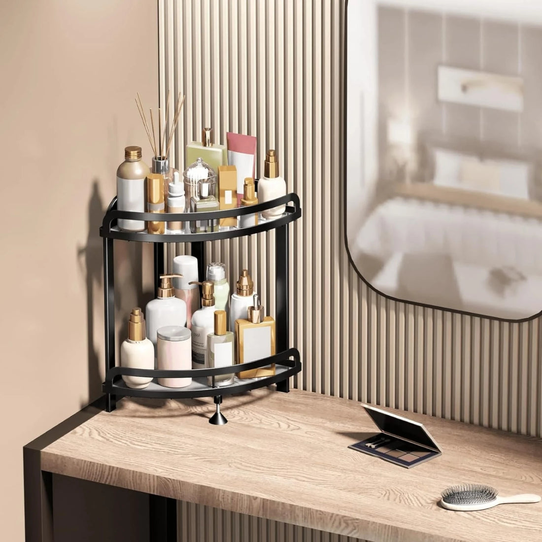 2 Tier Corner Bathroom Shelf