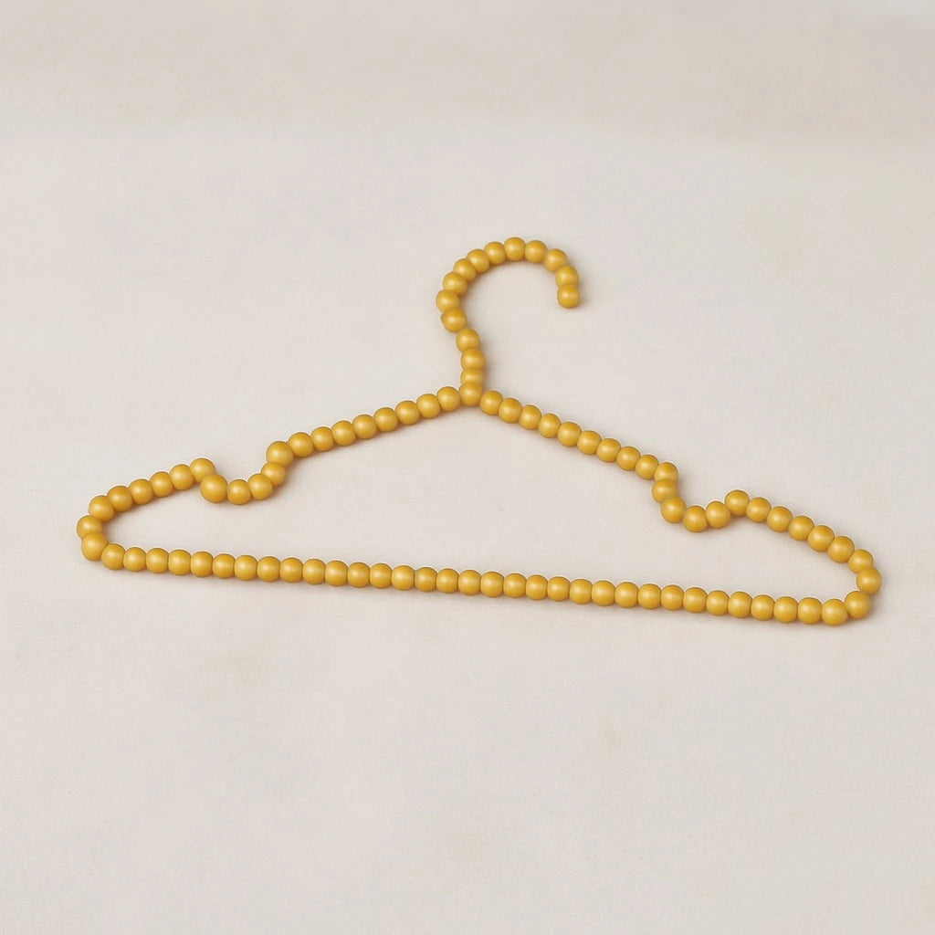 Gold Beaded Plastic Hanger – 40 cm (Set of 3)