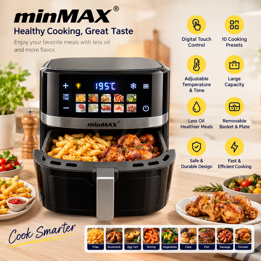 minMAX 7L Digital Air Fryer