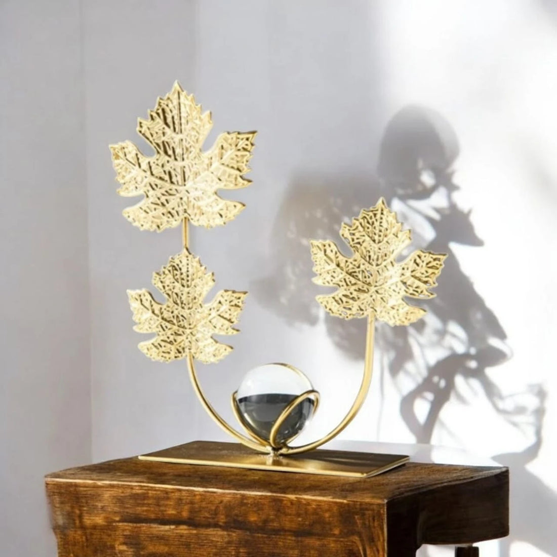 Gold Maple Leaf Sculpture