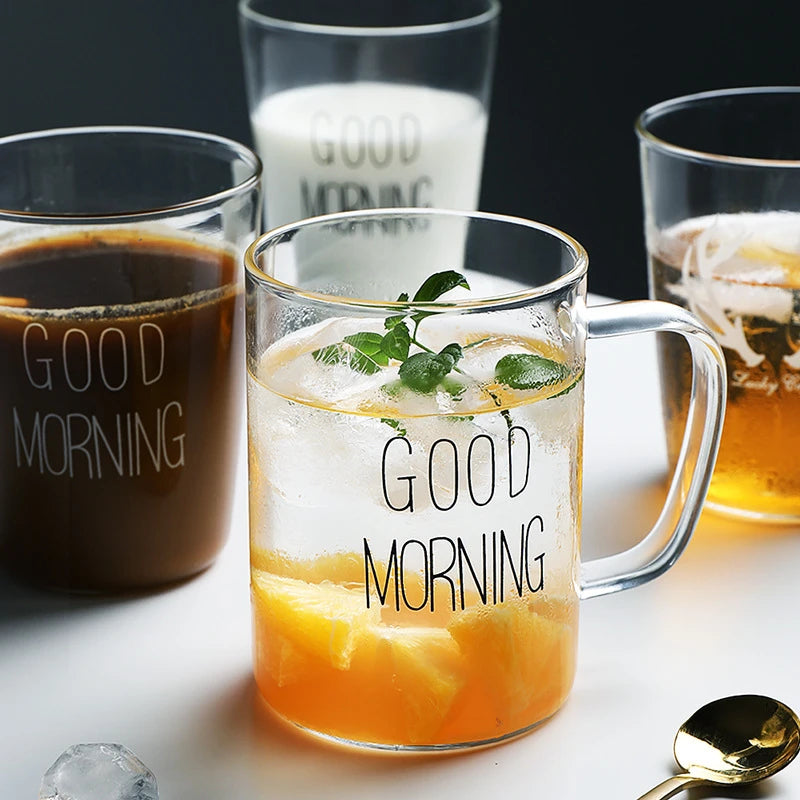 Good Morning Glass Mug