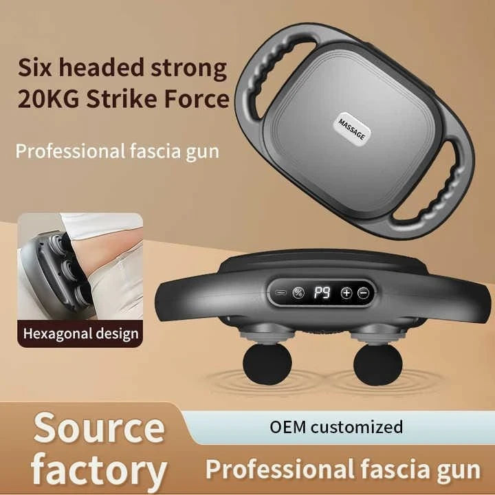 Massager Gun with Six Heads