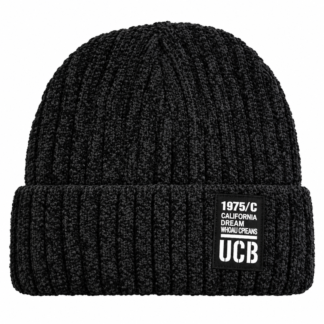 UCB 1975/C Ribbed Knitted Winter Beanie Hat