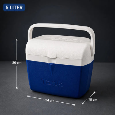 Tank 5 Liter Cooler Box Portable Ice Chest Mini Insulated Cooler Camping Picnic Beach