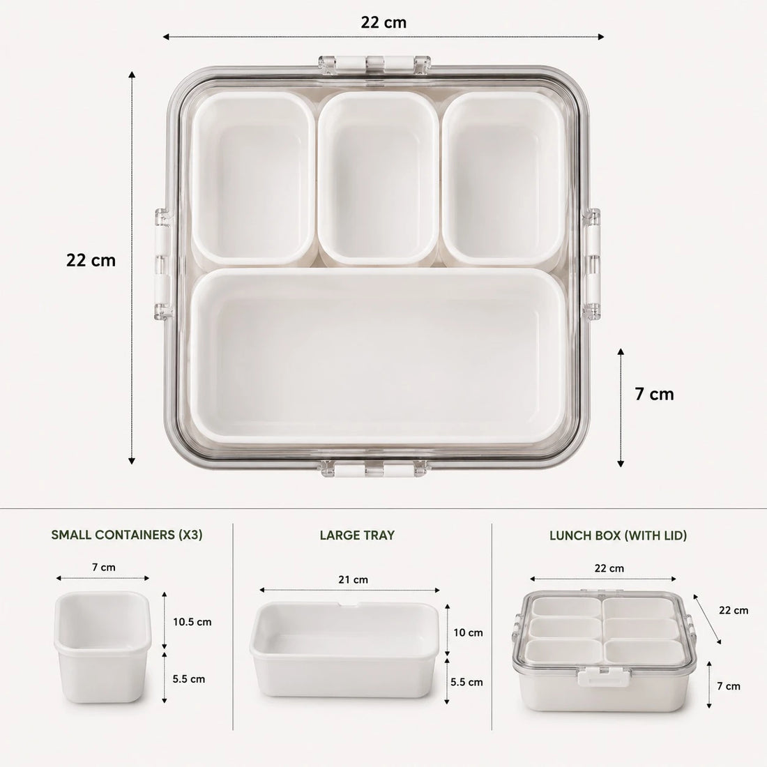 Lunch Box Meal Prep Food Storage Container Bento Box Organizer Portable Food Carrier Compartment Lunch Box Snack Container School Office Picnic Storage Box