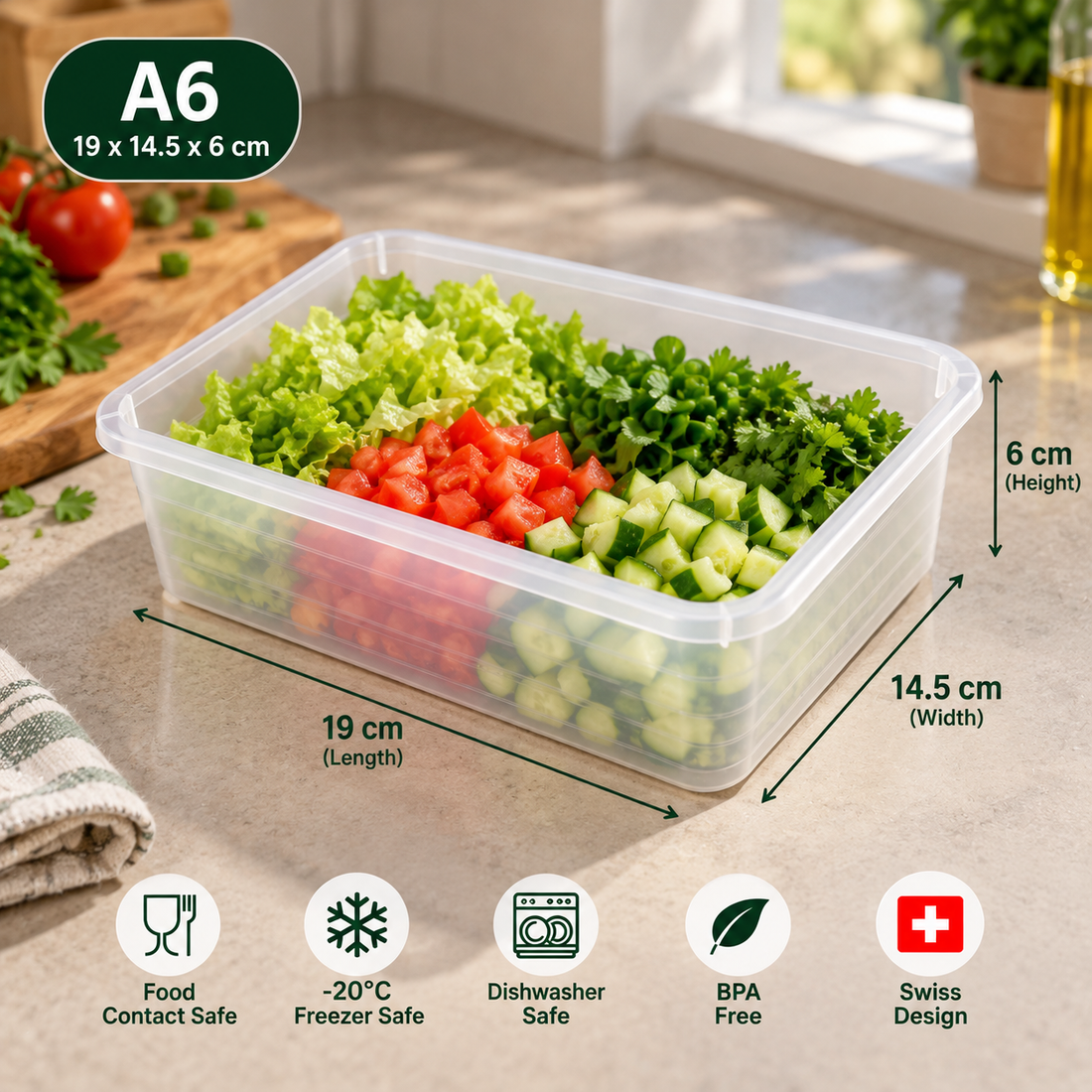 Rotho LINUS Plastic Storage Basket