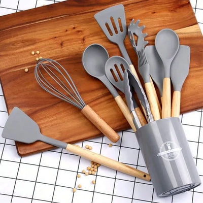 12 Piece Silicone Kitchen Utensil Set