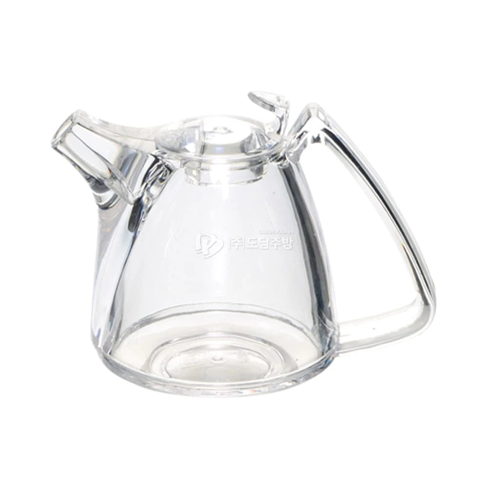 200ml Acrylic Oil and Vinegar Dispenser with Precision Pour Spout for Kitchen Cooking and Serving
