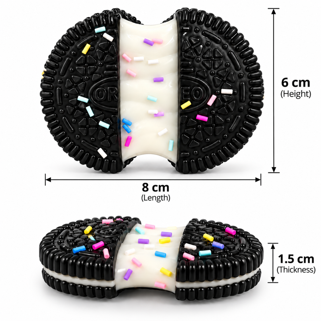 Stretchable Oreo Shaped Squishy Toy