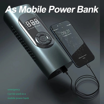 Digital Car Tire Inflator for Flat Tires, Air Pump – 150 PSI Max, 6000mAh Battery, 4 Modes + Emergency Light