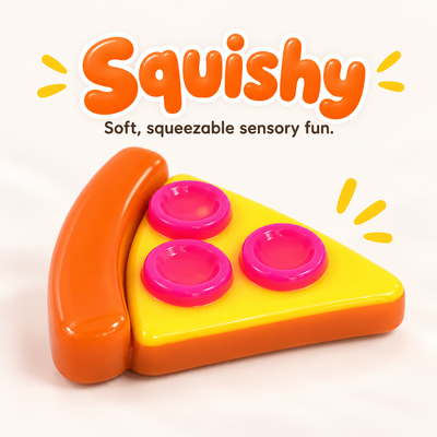 Pizza Slice Shaped Squishy Toy