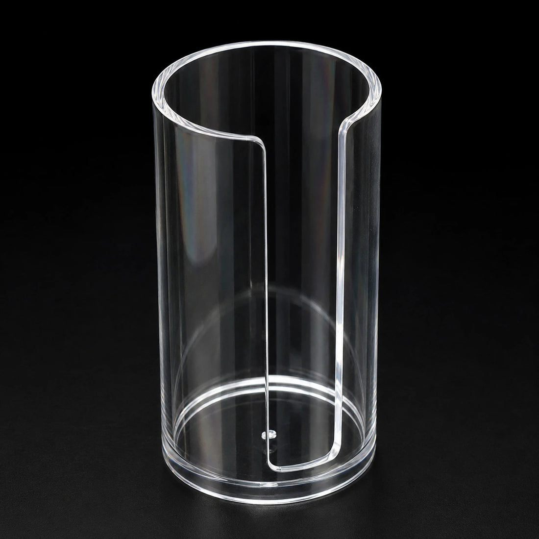 Clear Acrylic Cotton Pad Holder Makeup Vanity Organizer Bathroom Storage Container Cosmetic Pad Dispenser