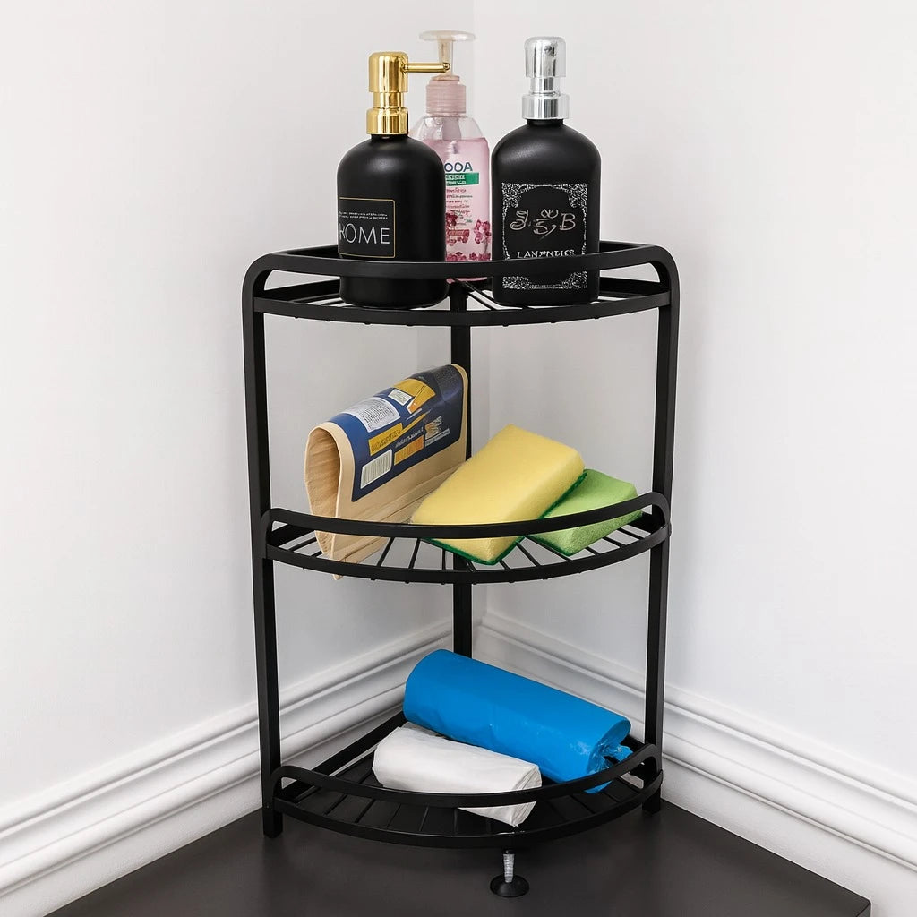 Three Tier Black Corner Organizer