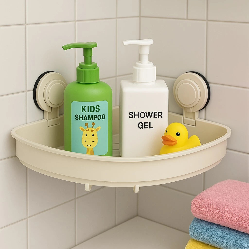 Plastic Corner Bathroom Shelf 30×22.5×4.5 cm