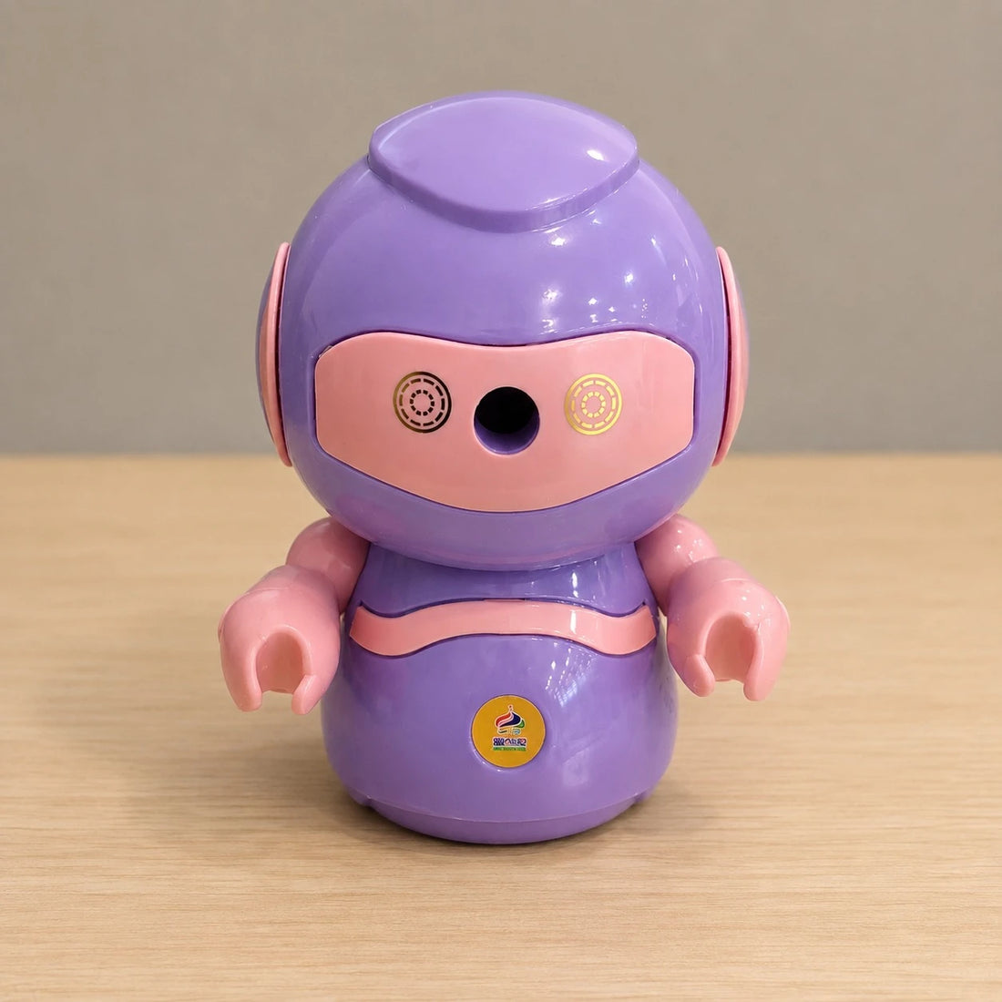Robot Manual Pencil Sharpener with Crank ABS Pencil Sharpener for Round Hexagonal Triangular Wooden and Colored Pencils