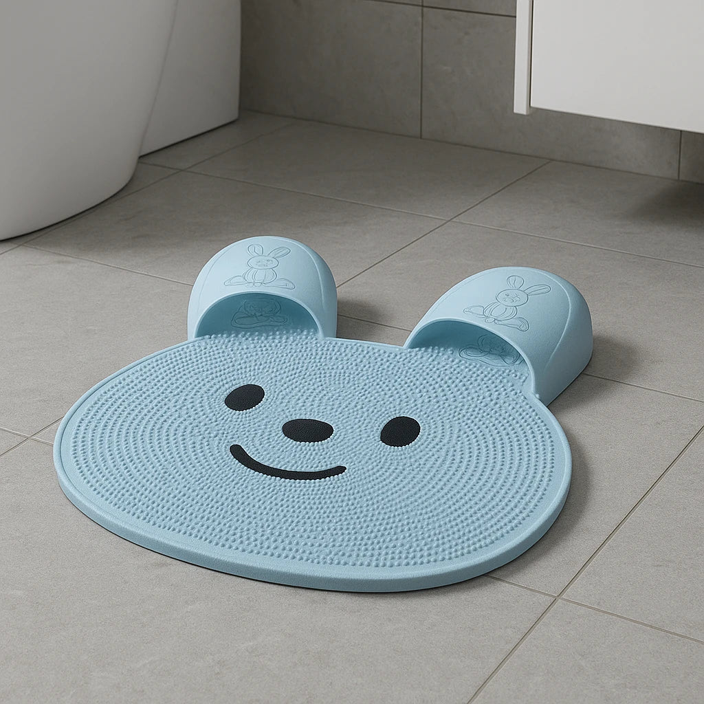 Rabbit Silicone Foot Scrubber Mat
