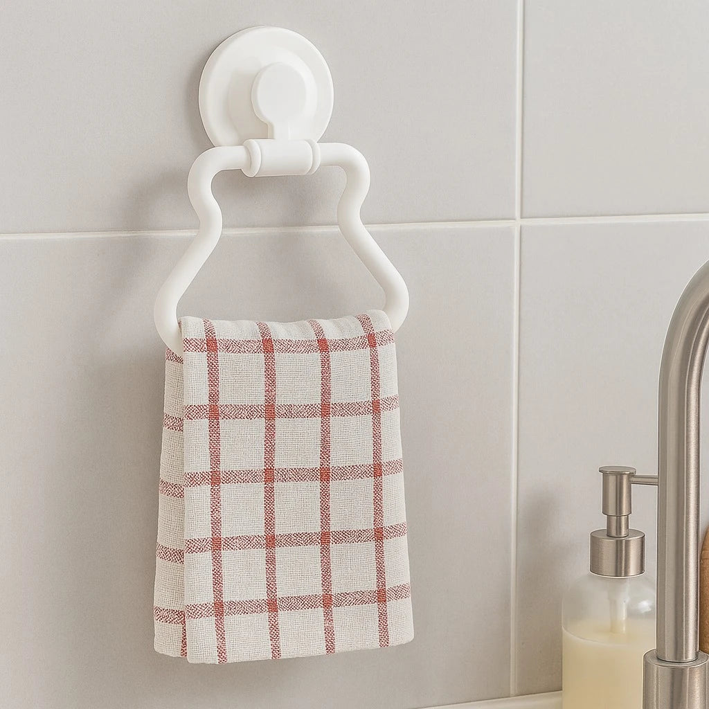 Wall Mounted U Shape Suction Towel Holder