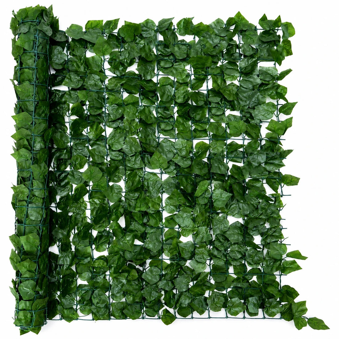 Artificial Ivy Leaf Privacy Fence Greenery Wall Panel UV Resistant Expandable