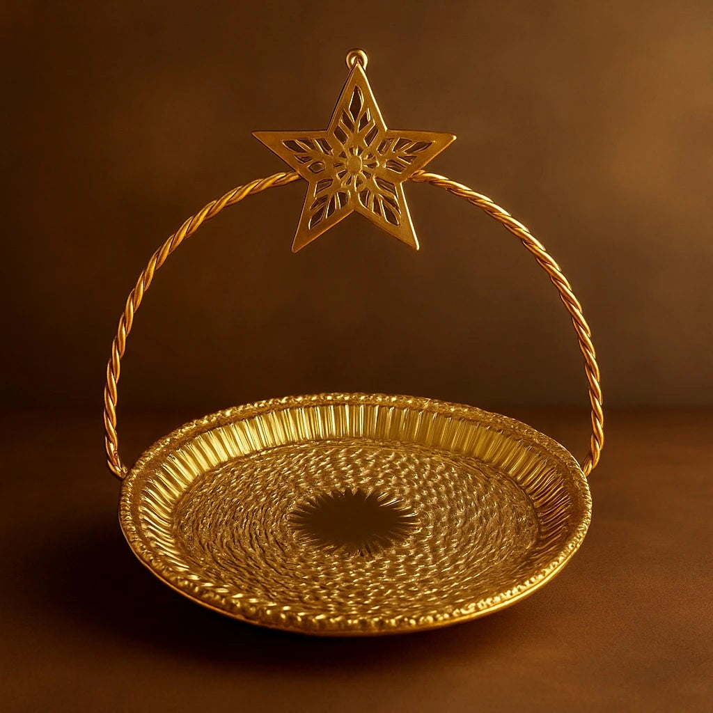 Gold Decorative Serving Stand