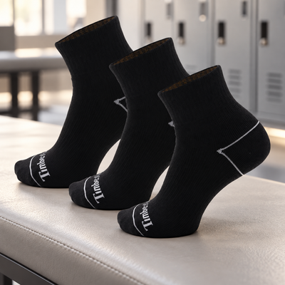 Timberland Black Quarter Socks Set of 3