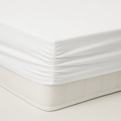 100% Cotton Double King Size Fitted Bed Sheet 180 × 200 cm Soft Breathable and Machine Washable Bedding