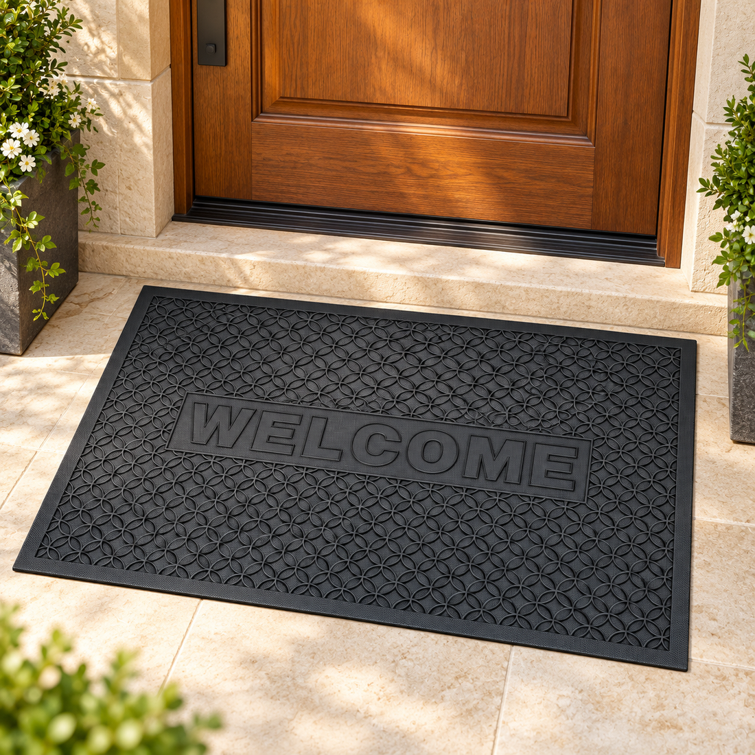 Welcome Rubber Entrance Door Mat