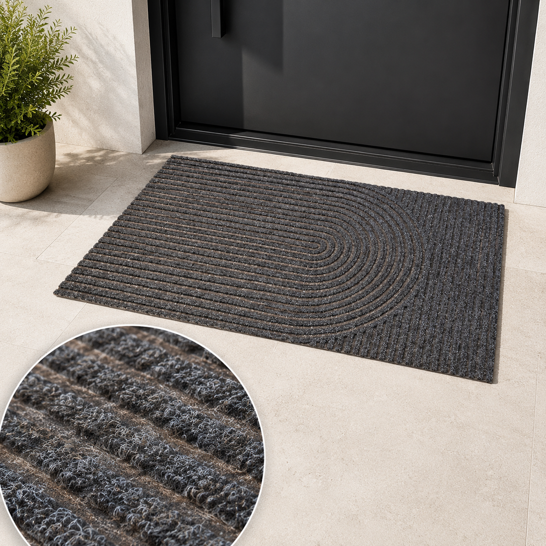Dirt Trapping Door Mat Assorted Colors Non Slip Entrance Mat