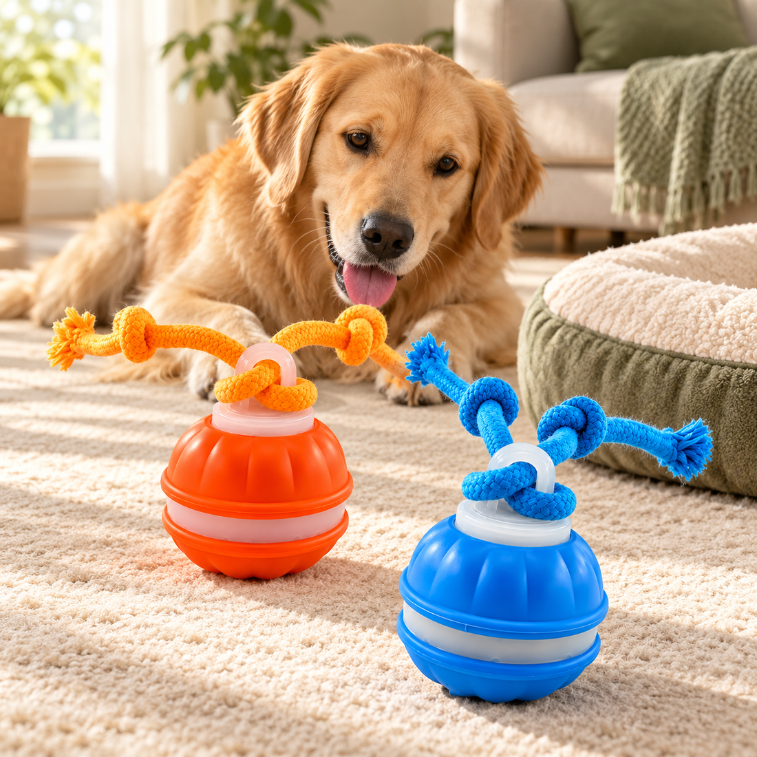 Rechargeable Interactive Rolling Pet Toy