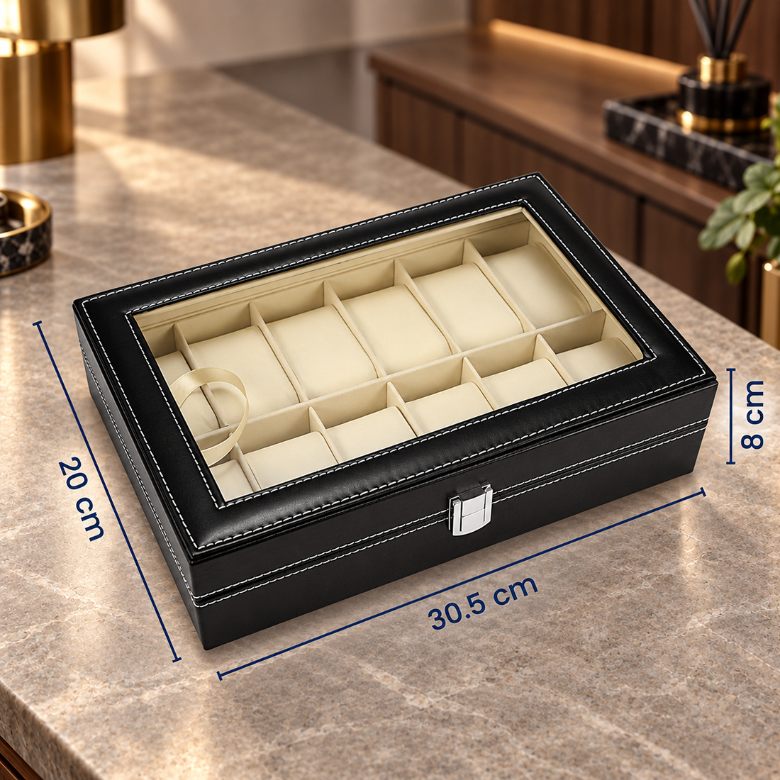 12 Slot Watch Organizer Box