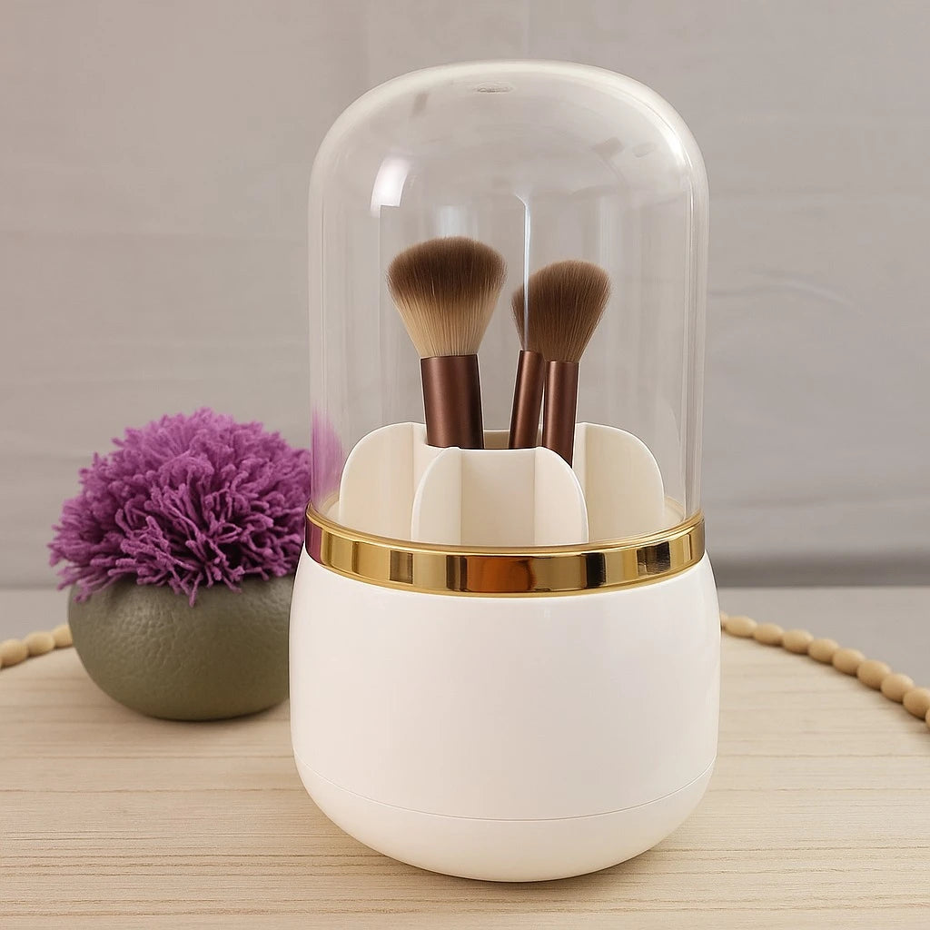 360° Rotary Makeup Brush Organizer