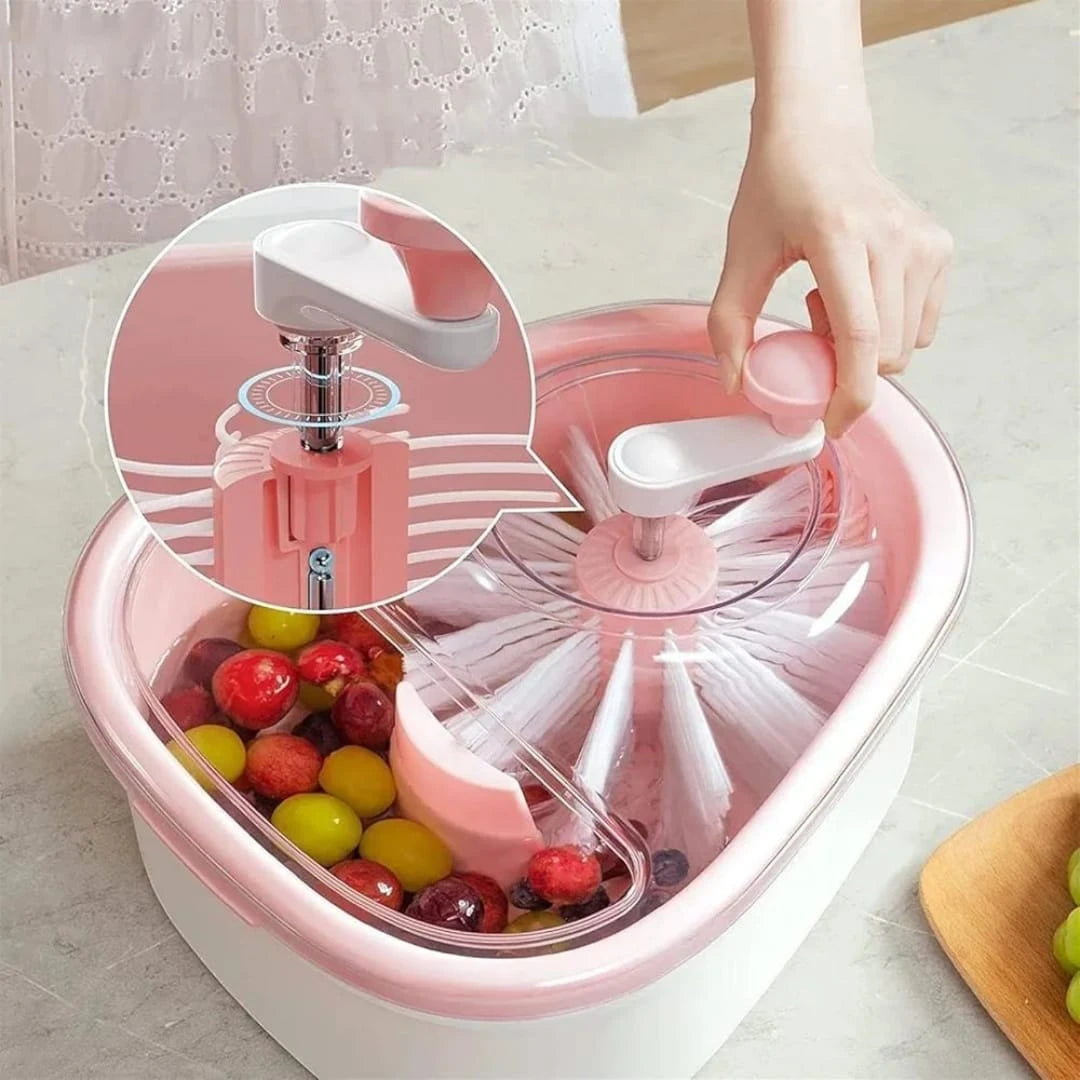 Fruit & Vegetable Washing Machine Cleaning with Brush