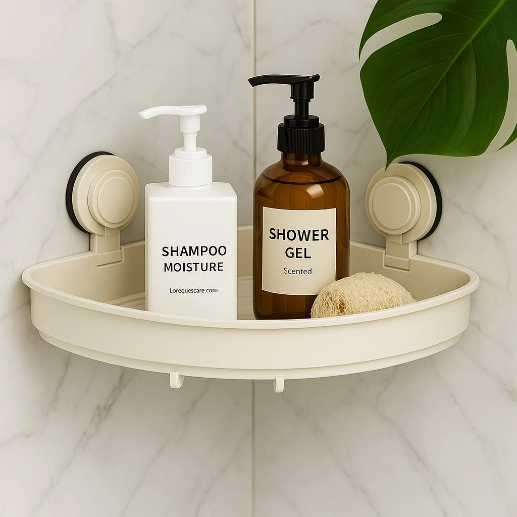 Plastic Corner Bathroom Shelf 30×22.5×4.5 cm