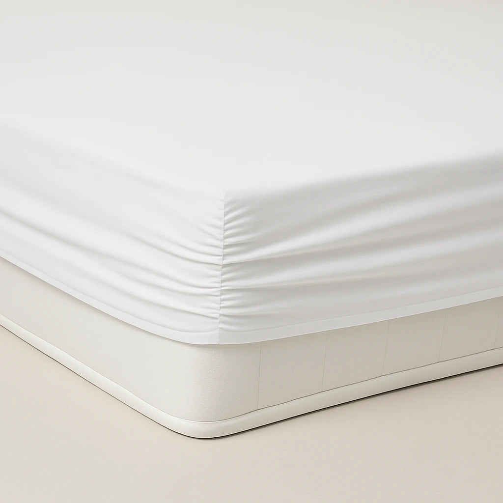100% Cotton Fitted Bed Sheet 120 × 200 cm Soft Breathable and Machine Washable Bedding