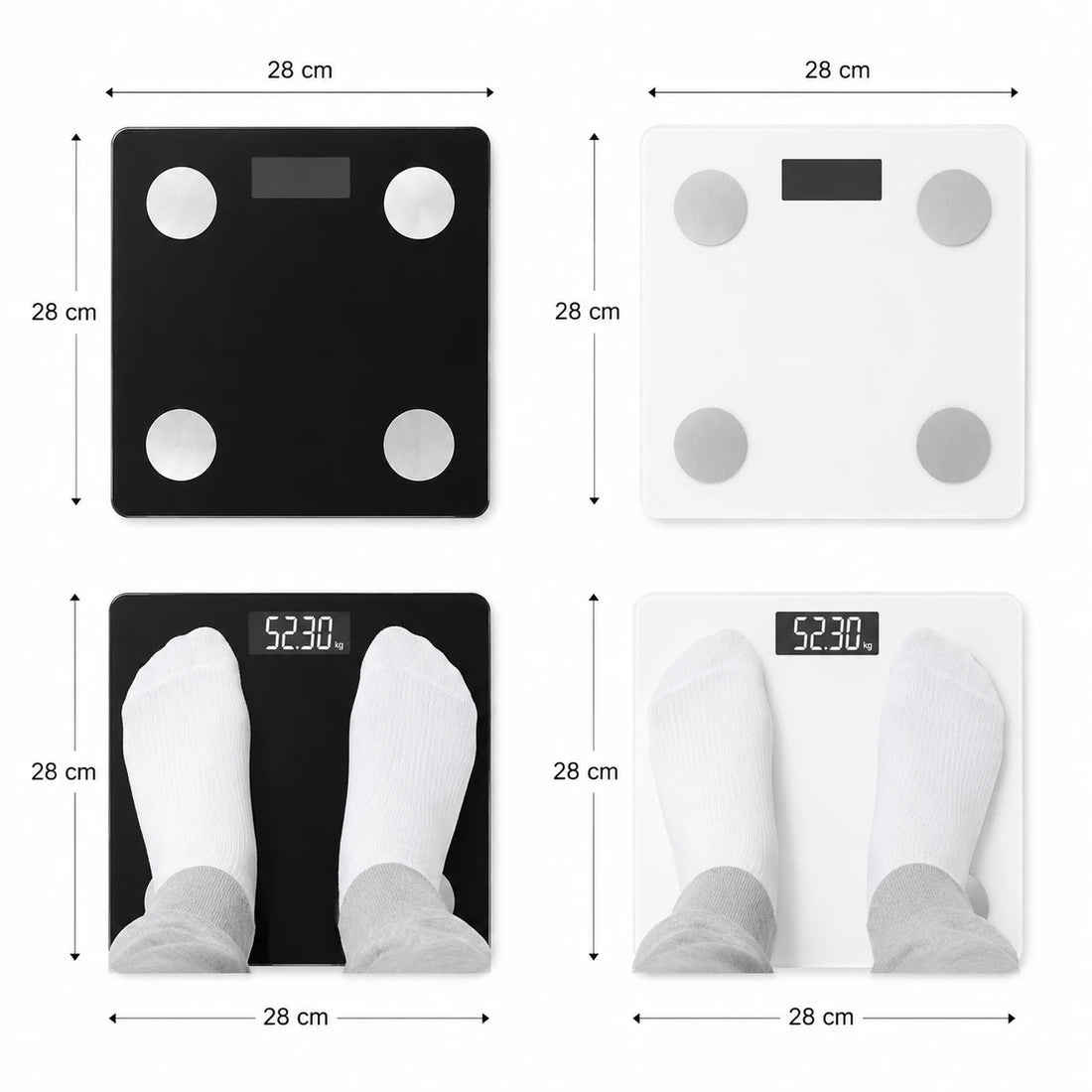 Digital Body Fat Smart Scale Bluetooth Health Scale BMI Weight Analyzer App Connected Bathroom Scale