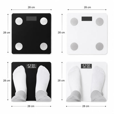 Digital Body Fat Smart Scale Bluetooth Health Scale BMI Weight Analyzer App Connected Bathroom Scale