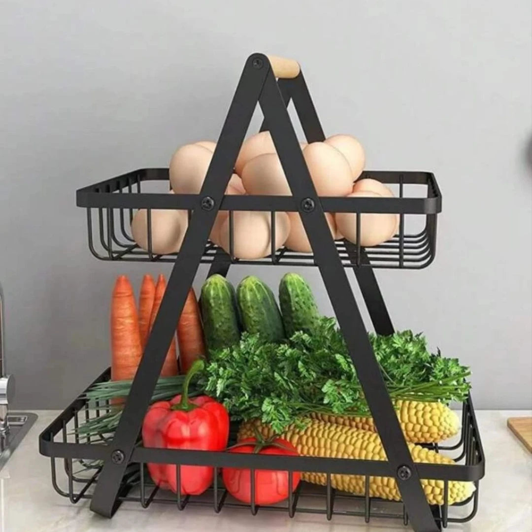 Tier Metal Storage Rack Organizer with Space Saving Design for Kitchen Bathroom Office and Home
