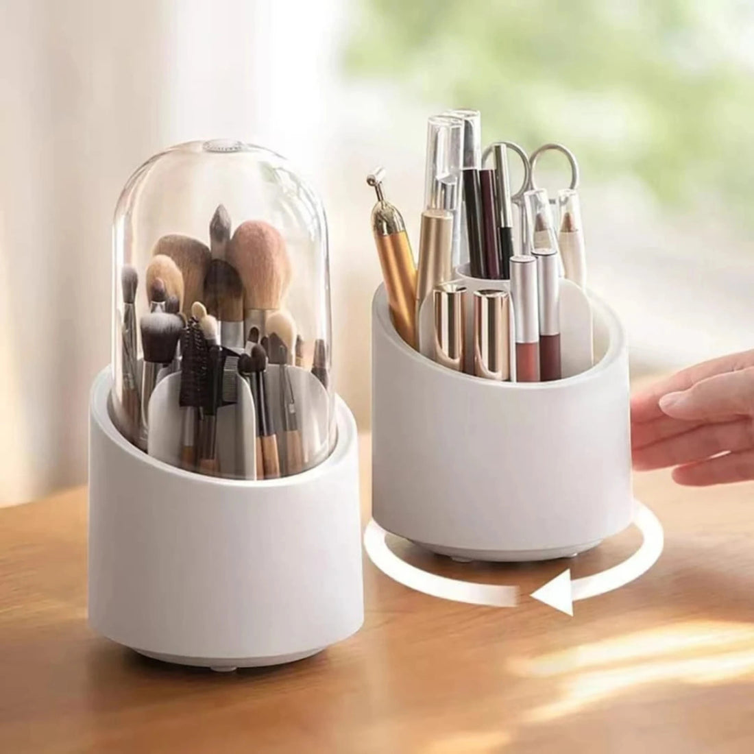 Rotating Makeup Brush Holder