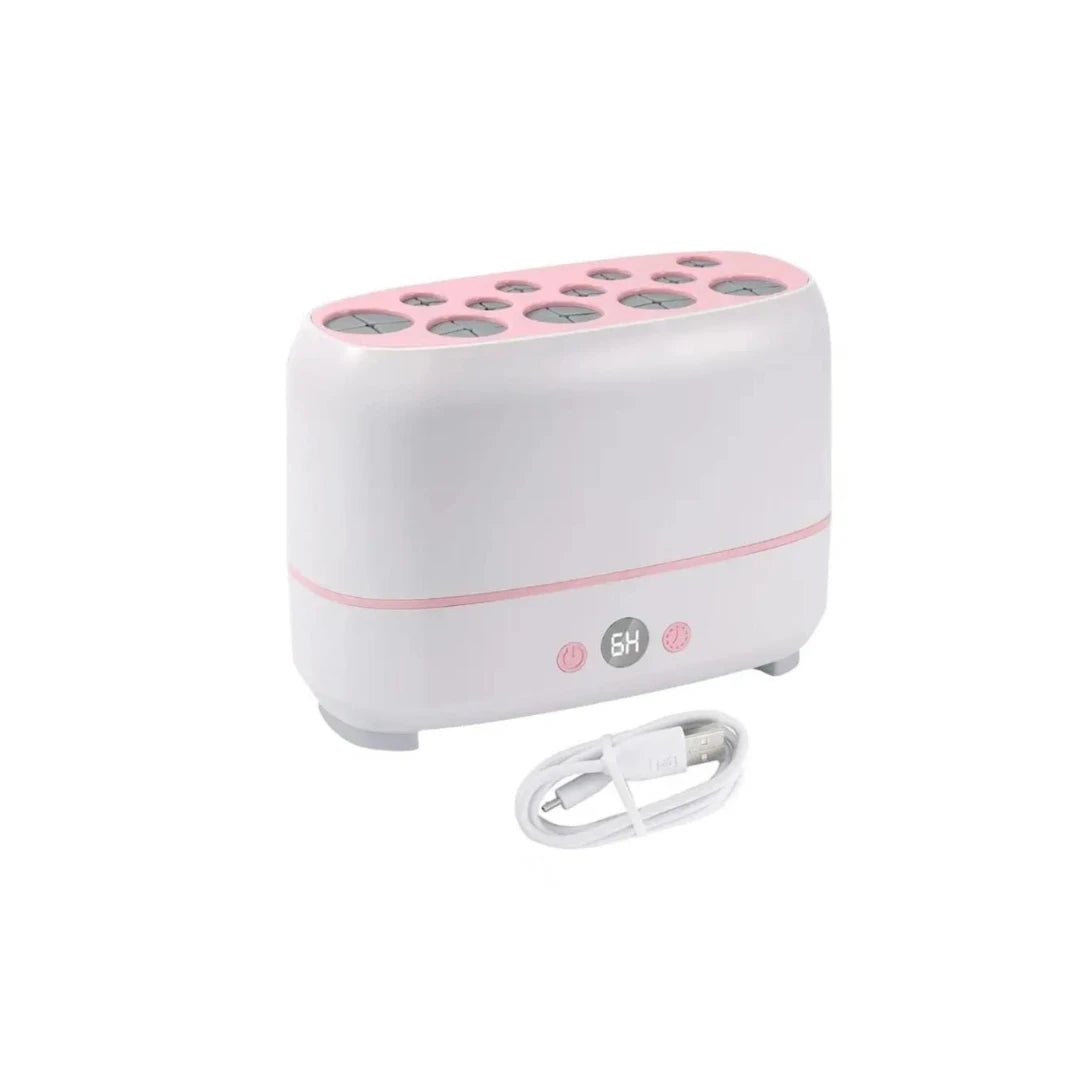 USB Electric Makeup Brush Dryer and Storage Holder with 12 Brush Slots LS-125