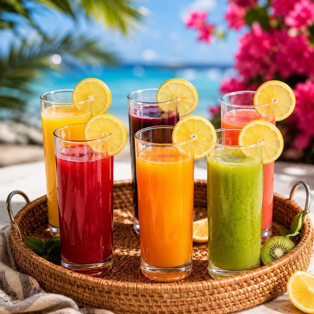 6 PCS Tall Clear Drinking Glasses Set 280ml Juice Water Beverage Cups for Home Kitchen