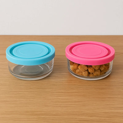 3 Piece Glass Food Container Set with Lids