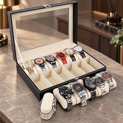 12 Slot Watch Organizer Box