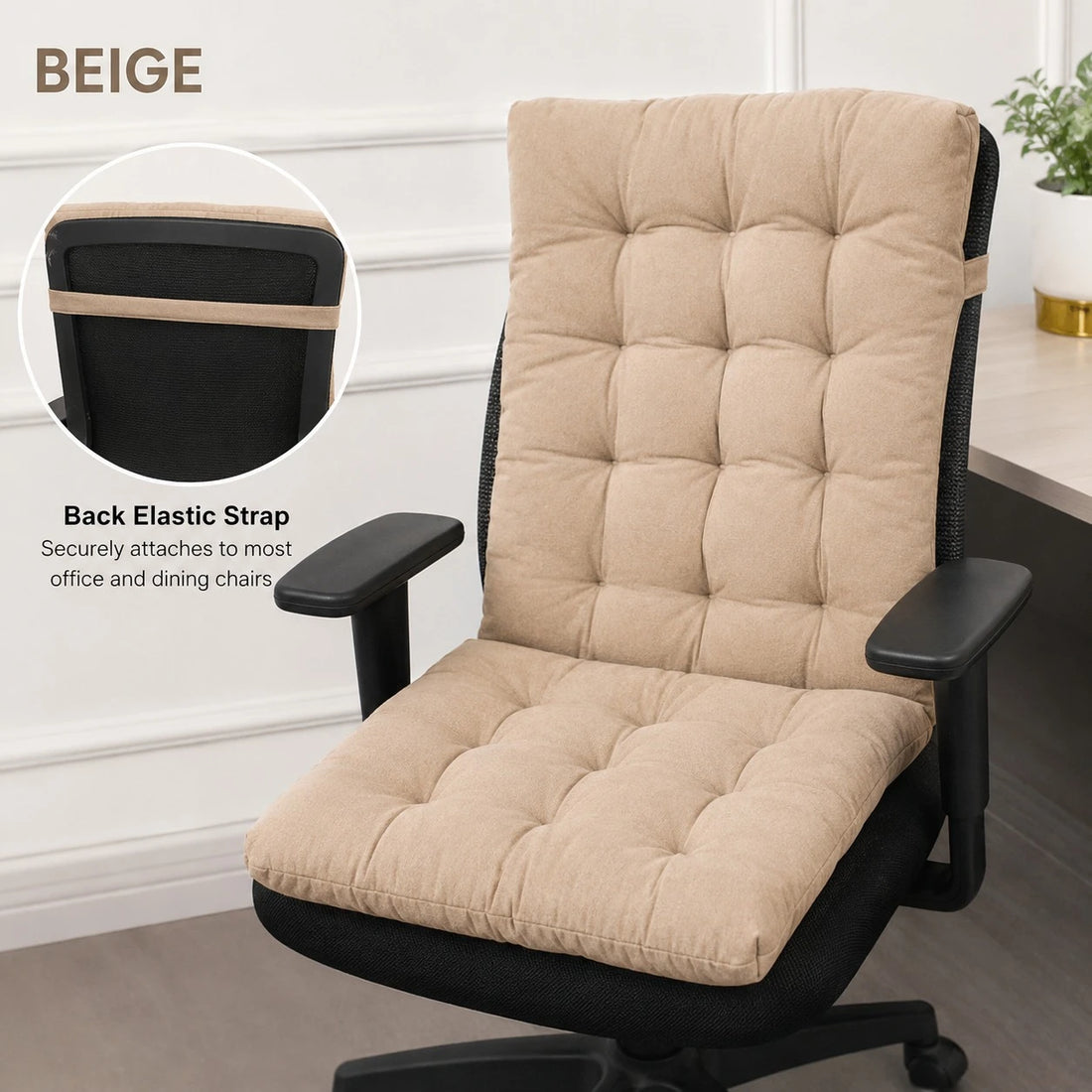 Floor Chair Cushion Tufted Seat Pad Back Support Floor Seating Cushion Tatami Meditation Chair Cushion 96 × 40 cm