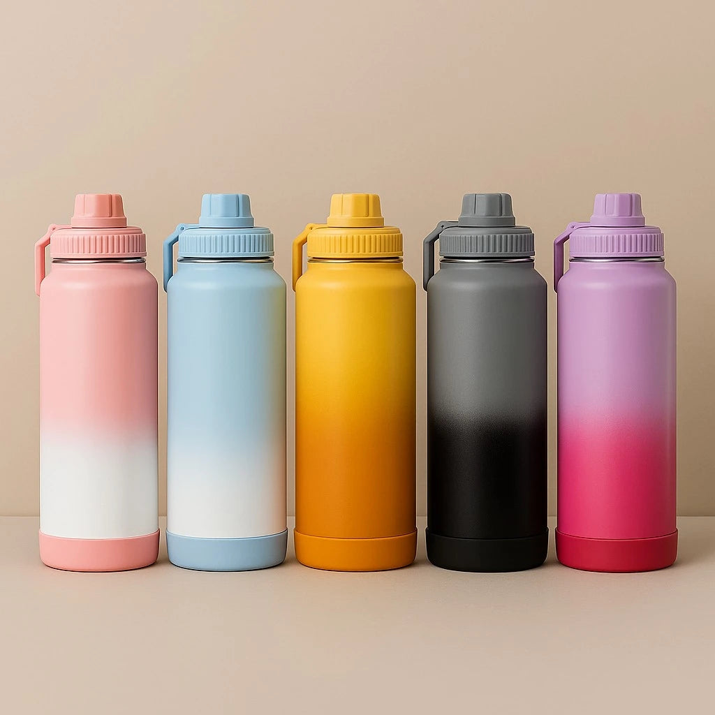 Stainless Steel Thermos Bottle 1200ml with Tea Infuser – Vacuum Insulated Leak-Proof Sports & Gym Water Bottle for Hot & Cold Drinks