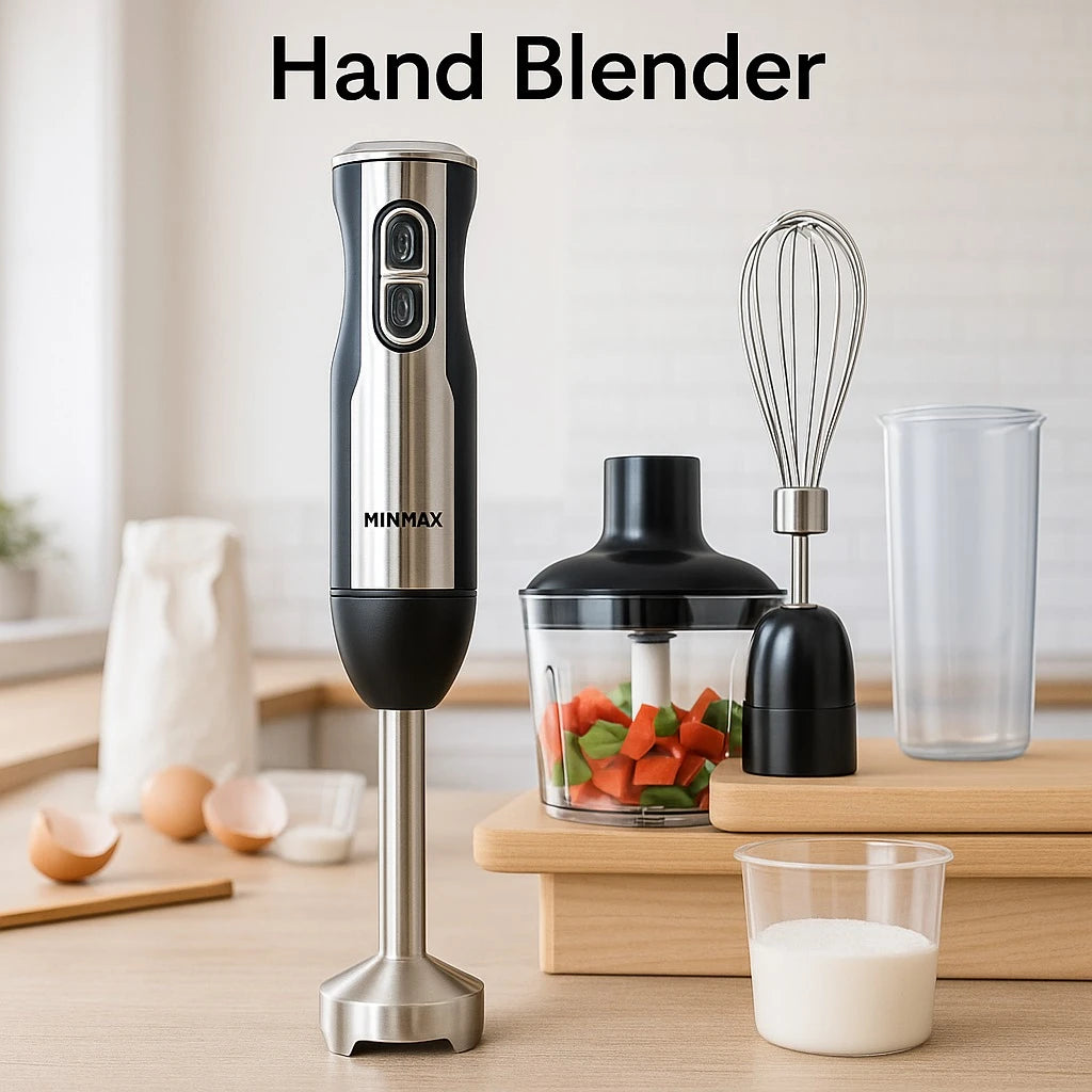 MINMAX 4 in 1 Stainless Steel Hand Blender 800W