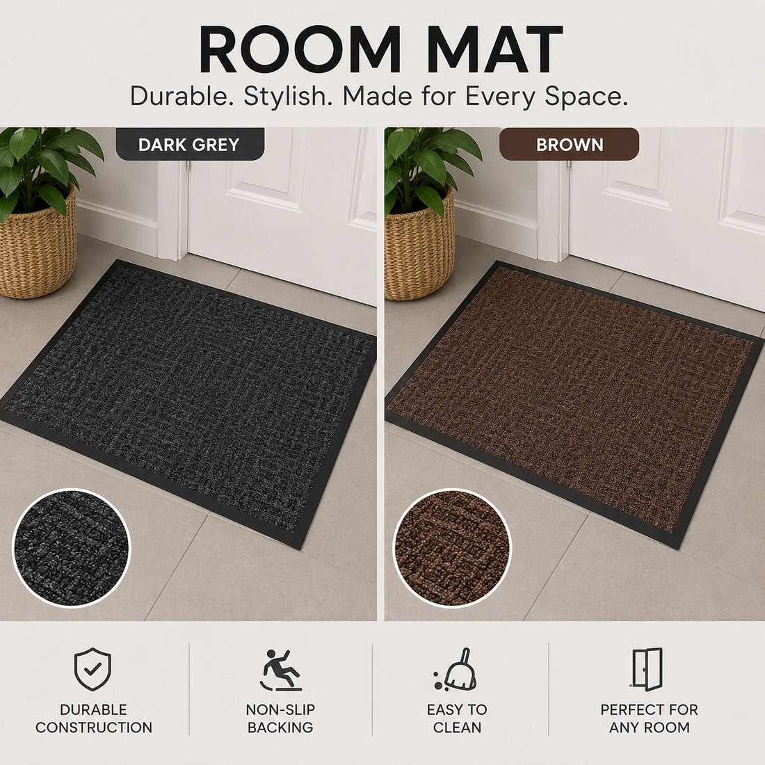 Room Entrance Door Mat Non Slip Floor Carpet Indoor Outdoor Welcome Mat