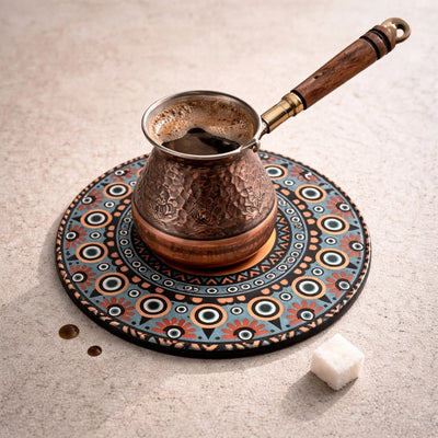 Turkish Mandala Heat-Resistant Trivet 18 cm