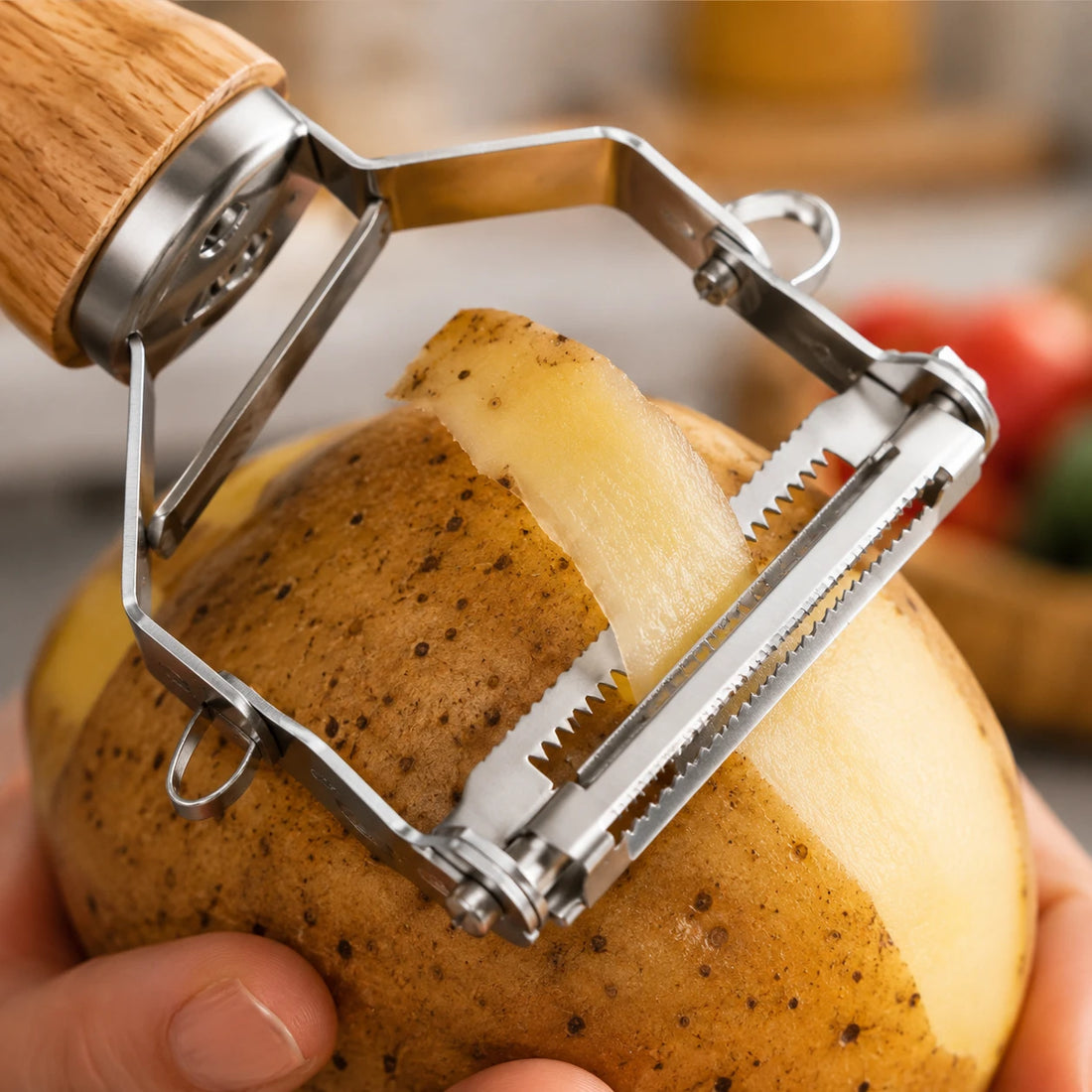 Adawat Dual Blade Stainless Steel Vegetable Peeler Julienne Peeler Kitchen Peeling Tool